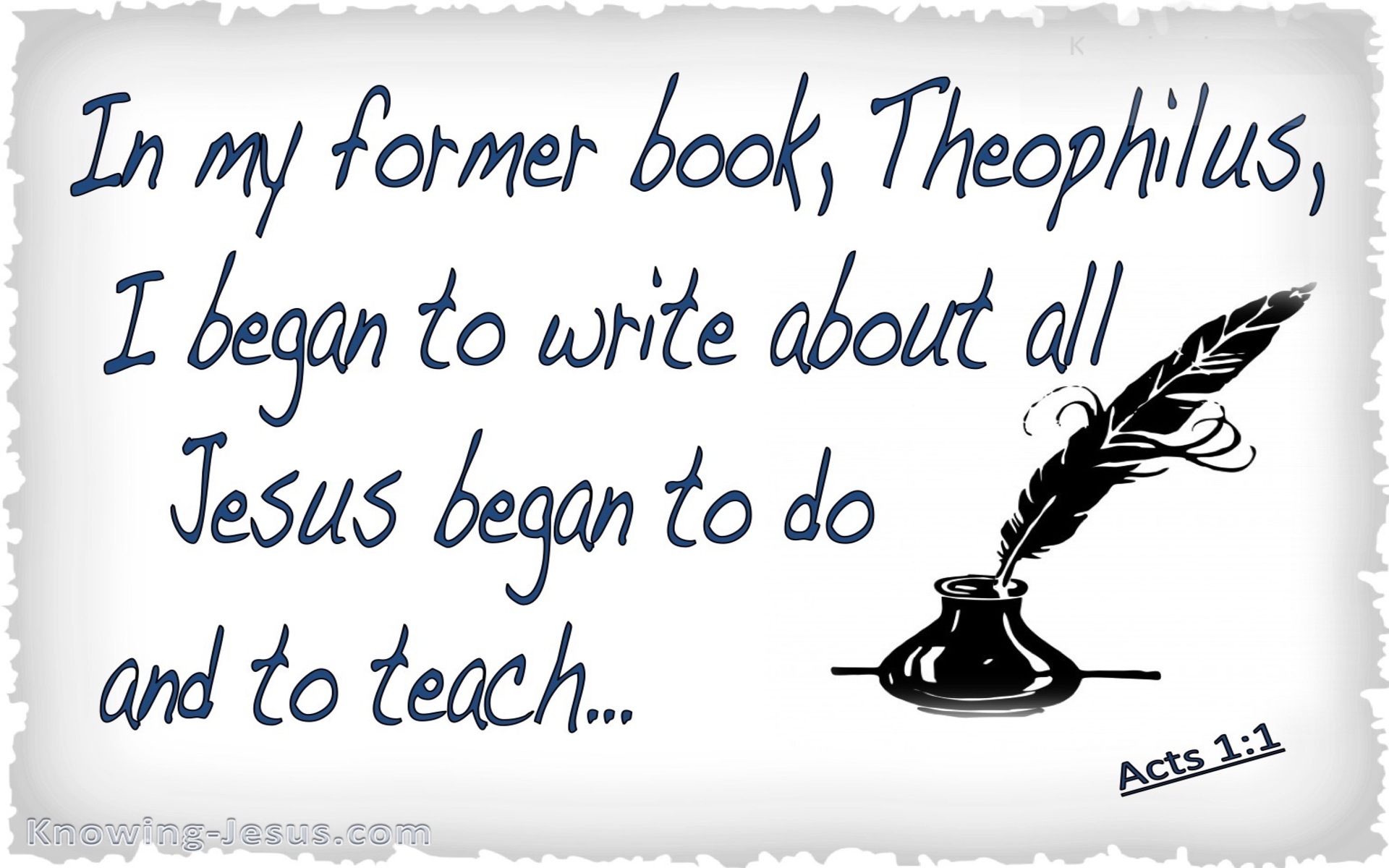 Acts 1:1 Letter to Theophilus (gray)